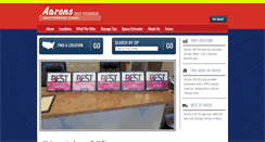 Desktop Screenshot of aaronsselfstorage.com