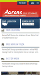 Mobile Screenshot of aaronsselfstorage.com
